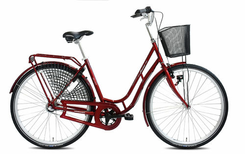 Helkama Ainotar naisten kaupunkipyörä 3v 28" punainen