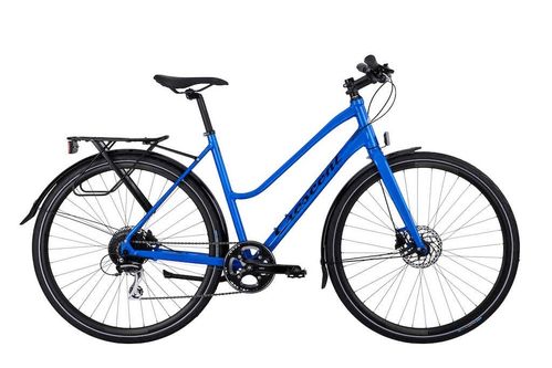 Crescent Femto naisten hybridipyörä 8-vaihteinen. Väri:Sininen Runkokorkeus 51 cm. Vm. 2023